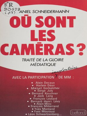 cover image of Où sont les caméras ?
